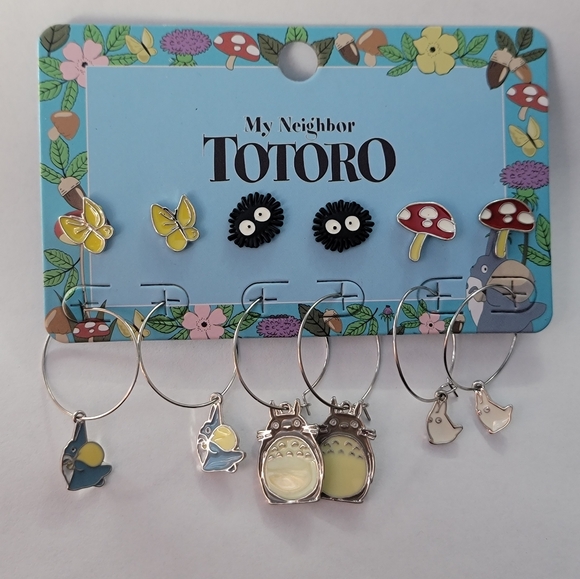 Studio Ghibli Hot Topic Earring Lot Totoro - Picture 5 of 5